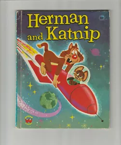 WONDER BOOKS Herman and Katnip 1975 hardcover Harvey Cartoon Studios - Picture 1 of 4