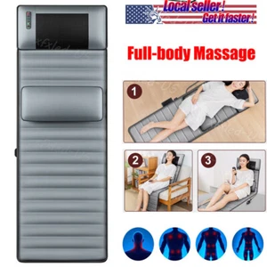Full Body Massage Mattress Mat Heat Shiatsu Neck Massager 10 Nodes 9 Speeds - Picture 1 of 12