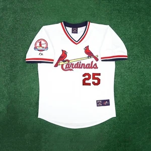 Mark McGwire 1982 St. Louis Cardinals Cooperstown Men's 30th Anniv. Home Jersey - Picture 1 of 7