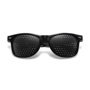 1 x lunettes unisexes élégantes sténopé vision de la vue améliorer les lunettes lunettes - Photo 1 sur 5