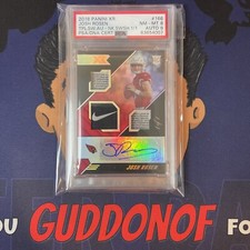 PSA AUTO 9 2018 Panini XR JOSH ROSEN Rookie 1/1 Nike Swoosh Laundry Tags