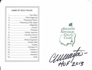 COLIN MONTGOMERIE Signed HOF 2013 Augusta Natioal Scorecard COA - Picture 1 of 1
