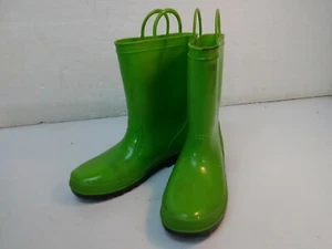 T142 Joe Boxer Rain Boots Green size 4 - Picture 1 of 12
