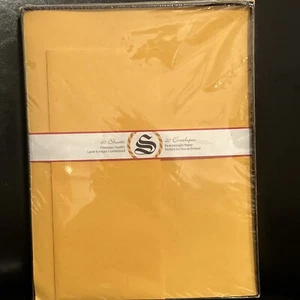 Southworth Laser Inkjet Compatable Pumpkin Orange Statinery 40 Sheets 20 Envelop - Picture 1 of 2