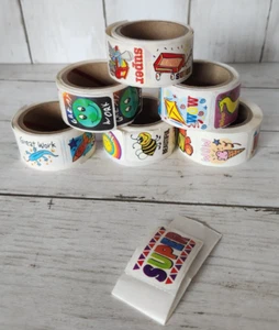 Vintage Perfect Print Reward Teacher School Stickers Rolls - Bild 1 von 7