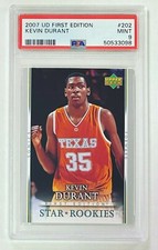2007-08 Upper Deck UD First Edition Kevin Durant #202 PSA 9 Star Rookies Card RC