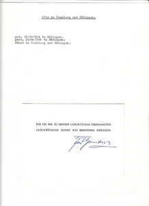 10 Original Autographs, Politics, Royalty, Germany (L6834) - Picture 1 of 10