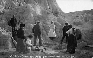 Mellette SD Larson's Gusto Badlands MESSAGE 1912 Real Photo Postcard - Picture 1 of 2