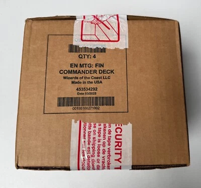 Magic the Gathering Final Fantasy COMMANDER DECK CASE 4x set display - Image 1 of 2