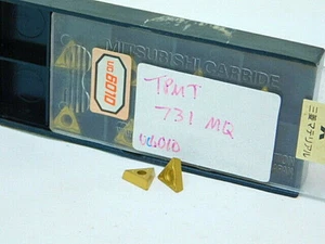 NEW SURPLUS 10PCS. MITSUBISHI TPMT 731MQ GRADE: UC6010 CARBIDE INSERTS - Picture 1 of 1