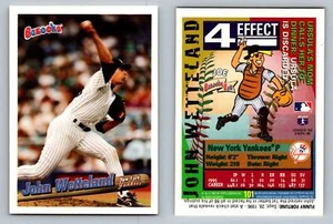 John Wetteland Pitcher New York Yankees Bazooka 1996 Card 101 Baseball Memorabil - Picture 1 of 12