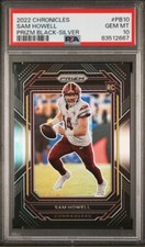 2022 Panini Chronicles Sam Howell Prizm Black Silver Rc Psa 10