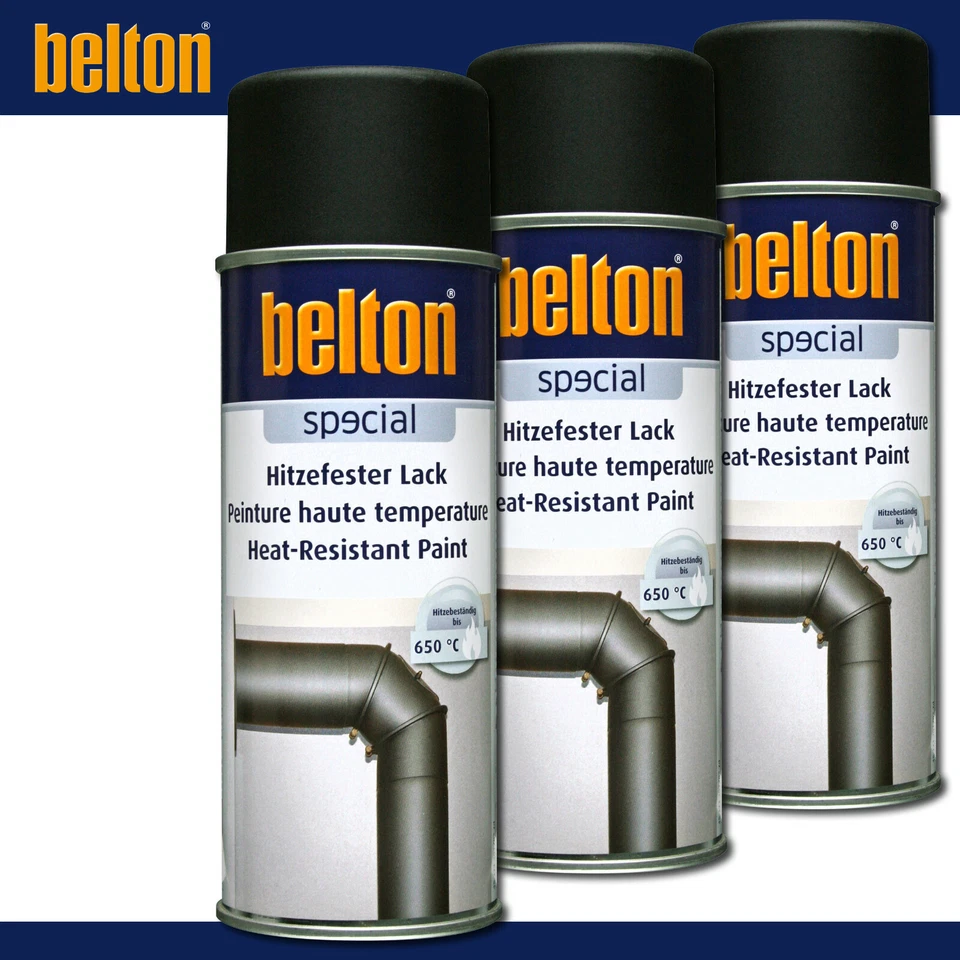 Kwasny Belton special 3 x 400 ml Hitzefester Lack bis 650 °C Ofenrohr Auspuff - Bild 1 von 1