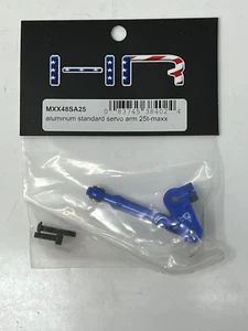 Eslabón de dirección fijo de aluminio Hot Racing 25T-Maxx servo brazo azul MXX48SA25 - nuevo - Imagen 1 de 2