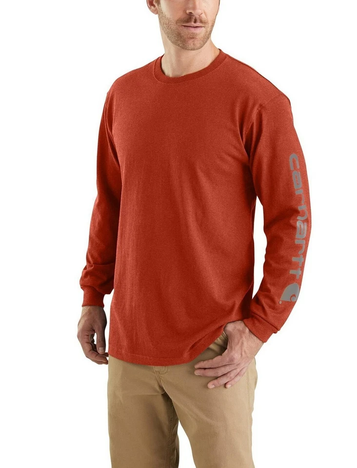 Carhartt T-Shirt Men's 2XL Loose Fit Long Sleeve Heavyweight Red Big & Tall NWT - Image 1 of 1