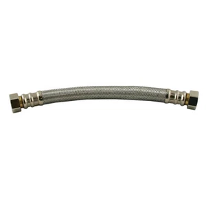 Conector de acero inoxidable trenzado trenzado Jones Stephens 3/4"" FIP x 18"" de largo S04351" S04351 - Imagen 1 de 1