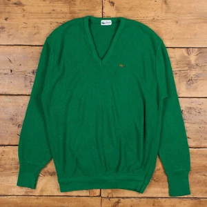 Vintage Lacoste Jumper Sweater XL 80s Embroidered Logo USA Made Embroidered - Picture 1 of 7