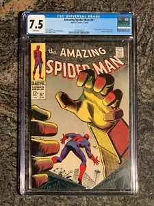 Amazing Spiderman 67 CGC 7.5 1st App of Randy Robertson Mysterio App 1968 GOBLIN - Picture 1 of 2