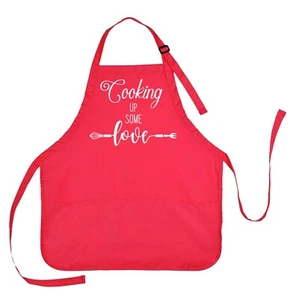 Valentines Day Apron, Valentines Apron, Cooking Up Some Love Apron, Love Apron - Picture 1 of 3