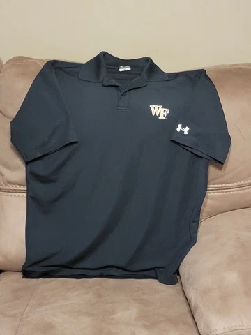 Wake Forest Deamon Deacons Under Armour MED Polo CWS Cover