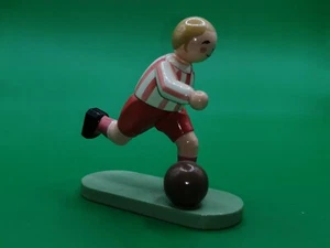 Jugador de fútbol Wendt & Kühn rojo blanco jugador Grünhainichen Erzgebirge - Imagen 1 de 9