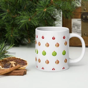 Christmas Ornament White glossy mug - Picture 1 of 10