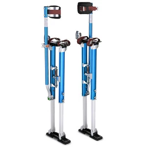 Drywall Stilts 36-50 Inch Aluminum Tool For Painting Taping Cosplay Walk Blue - Picture 1 of 12