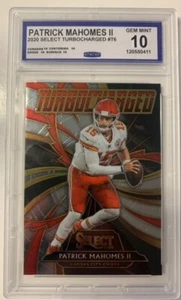 PATRICK MAHOMES 2020 PANINI SELECT TURBOCHARGED ROOKIE CARD KANSAS CITY CHIEFS! - Picture 1 of 2