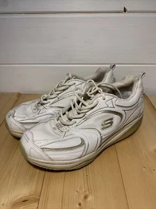 Sketcher's Shape-ups Damen Fitness Walking weiße Schuhe UK 7 EU 40 Leder - Bild 1 von 5