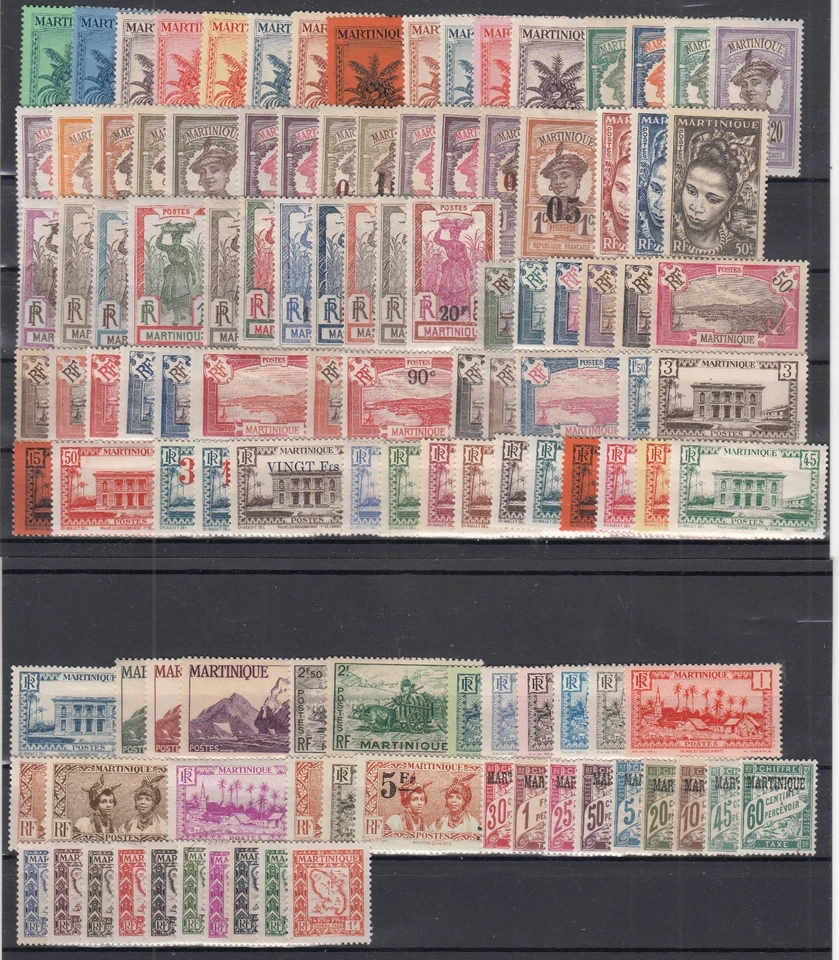 26616/ FRENCH MARTINIQUE – 1927 / 1947 MINT SELECTION – CV 430 $ - Image 1 of 1