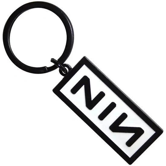Nine Inch Nails Band Logo Enamel Keychain - Image 1 of 1