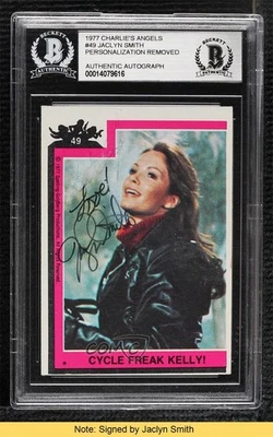 BAS 1977 Charlie's Angels Jaclyn Smith Kelly Garrett #49 BGS Authentic READ ow6 - Image 1 of 3