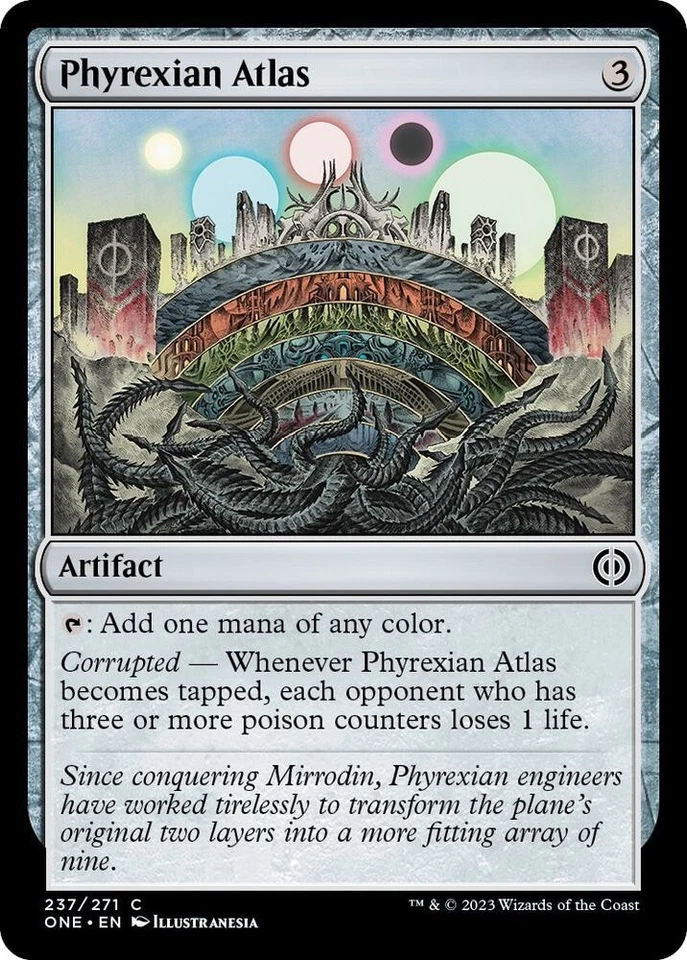 Phyrexian Atlas FOIL NM #237 Phyrexia: All Will Be One MTG - Image 1 of 1