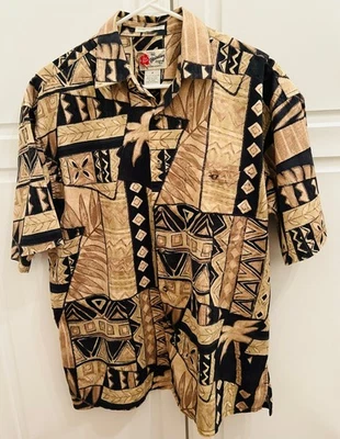 Men's Hilo Hattie Hawaiian Short Sleeve Shirt - Size M - Image 1 of 4