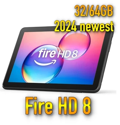 All-new Amazon Fire HD 8 tablet 8" (newest model 12th generation 2024 3GB 4GB) - Image 1 of 4
