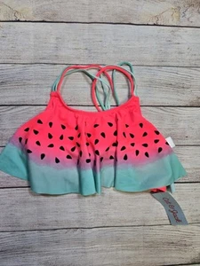 Cat & Jack - Girls Size XL 14/16 Pink Watermelon pattern Swim Top New With Tags - Picture 1 of 9
