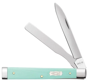 Case xx Knives Baby Doc Ichthus Seafoam Green G-10 18108 Pocket Knife Stainless - Picture 1 of 3