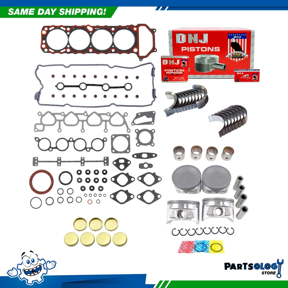 Kit de reconstrucción de motor DNJ EK625 para 98-01 Nissan Altima 2.4L L4 DOHC 16v KA24DE Foto 1 de 4