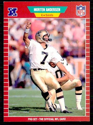 1989 Pro Set - Morten Andersen #261 - Image 1 of 2