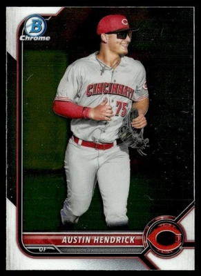 2022 Bowman Chrome Prospects Austin Hendrick Cincinnati Reds #BCP-33 - Image 1 of 2