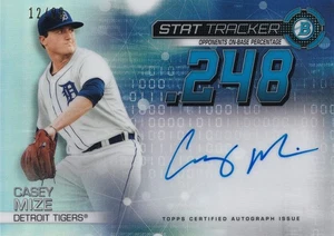 2019 Bowman Chrome Stat Tracker Autographs #STA-CM Casey Mize 38/99 - Picture 1 of 2