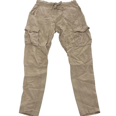 Pantalones cargo Armani Exchange para mujer X pequeños beige con cordón bolsillos para correr Foto 1 de 4