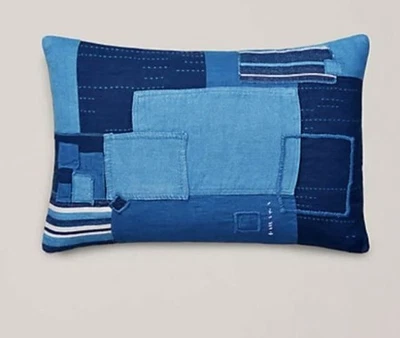 Ralph Lauren Stover 仅枕套夏季蓝色 16x24 全新 — 第 1/4 张图片