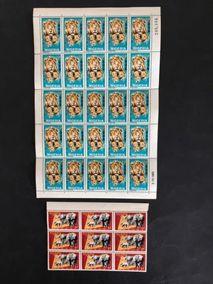 Nigeria 1965 Bird & Fauna Complete Stamp Sheets & Block Issues UM. - Image 1 of 4