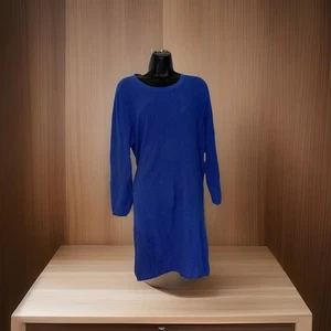 gudrun sjoden Linen Blend Blue Dress Tunic Womens L E4 - Picture 1 of 7