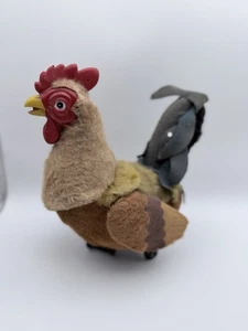 Vintage 60er 11 Zoll batteriebetrieben Marx Brewster der Hahn Fell Huhn Spielzeug - Bild 1 von 5