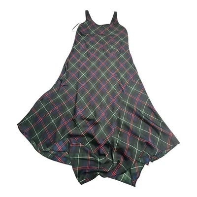 LAUREN Ralph Lauren Plaid Dress Sleeveless Midi A-Line Size 2 - Image 1 of 4