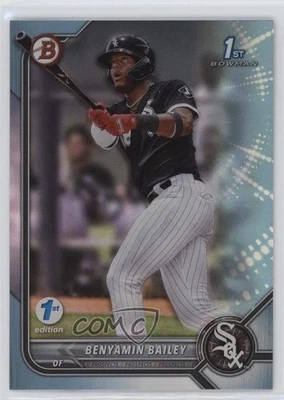 2022 Bowman 1st Edition Sky Blue Foil Benyamin Bailey #BPPF-8 - Image 1 of 2