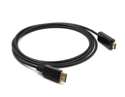 DisplayPort DP auf HDMI 1,8m Adapter Kabel 1.2 HDMI 1.4 Wandler Full HD 1080p 4k - Bild 1 von 4