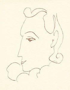 Henri Matisse Litografia Da Florilege Des Amours De Ronsard 90877 - Photo 1 sur 1